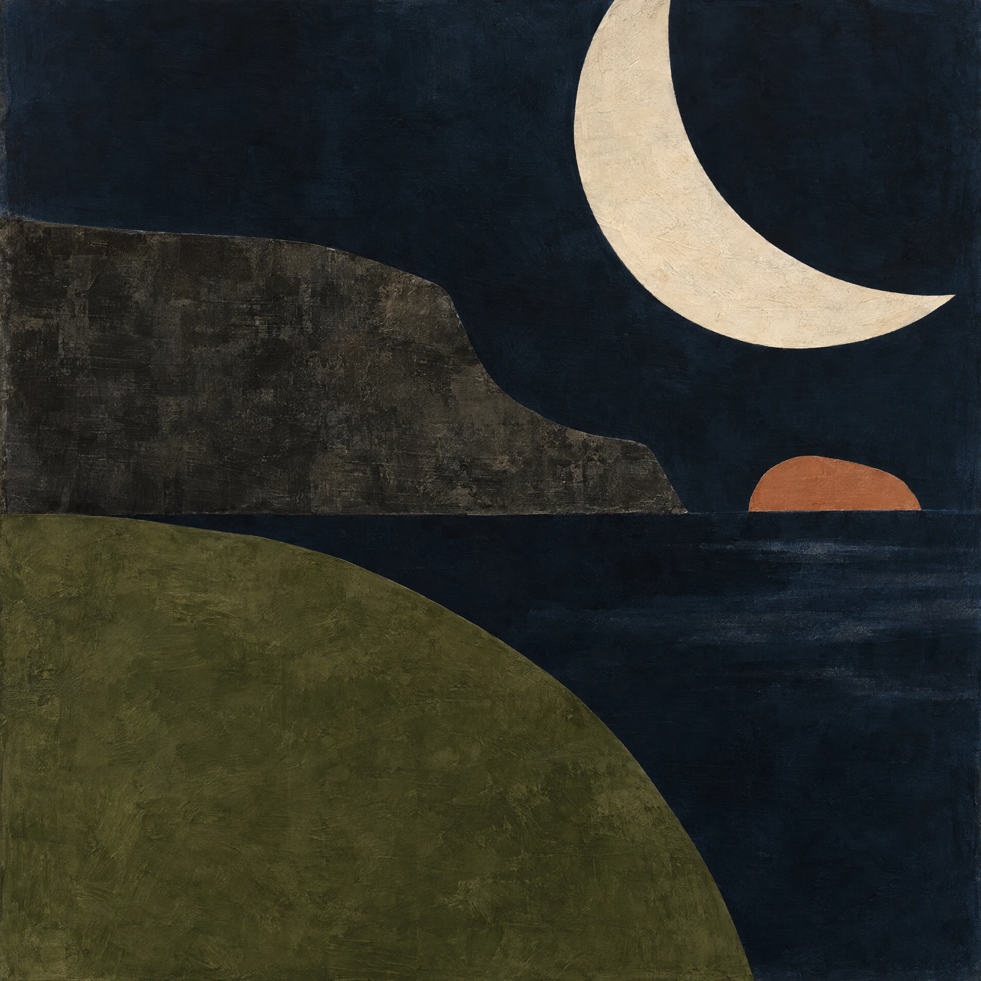 Good Night, Ocean abstract artwork